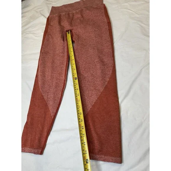 Victoria's Secret PINK Seamless Workout Athletic Leggings Orange L - Picture 7 of 8